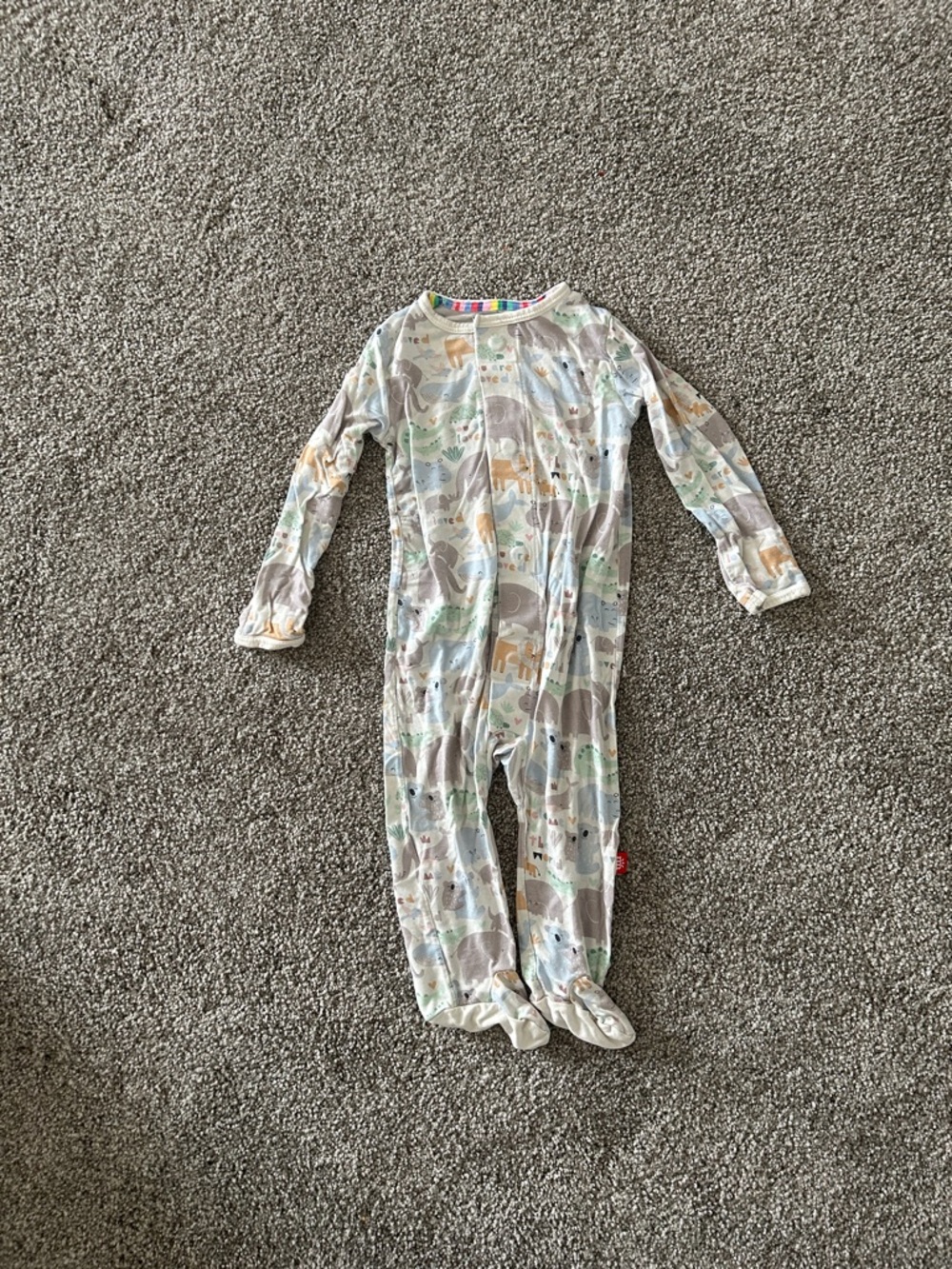 Magnetic Me Multi-Colored Animal Print Footie